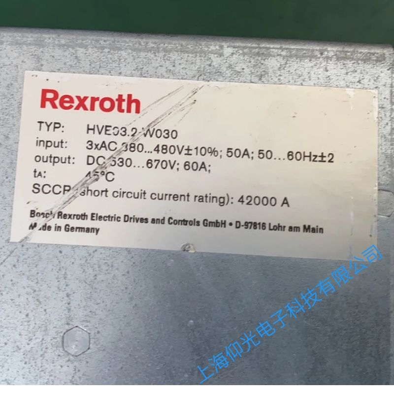 REXROTH力士樂(lè)伺服驅(qū)動(dòng)器報(bào)F4017代碼維修電話多少